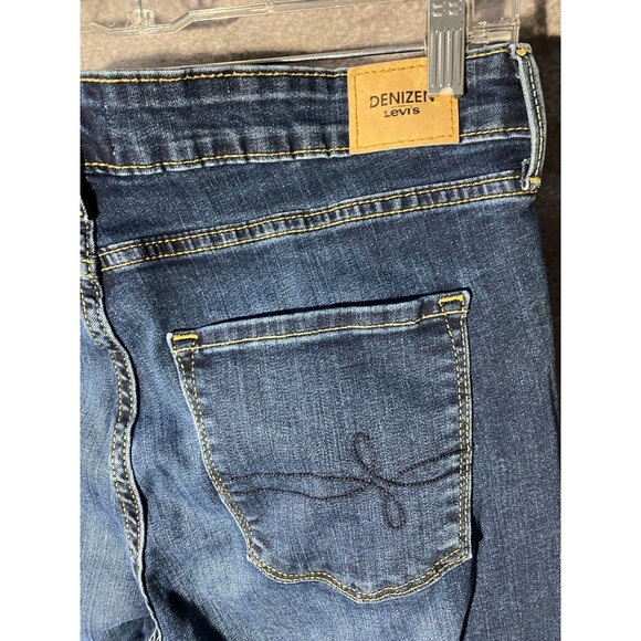 Denizen from Levi's Mid Rise Bootcut Jeans Women's 16S 33x30 Dark Wash Stretch - Picture 7 of 10